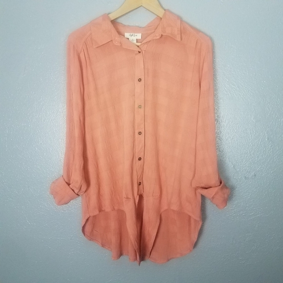 Style & Co Button-up Tie Front Long Sleeve Shirt - Picture 3 of 7